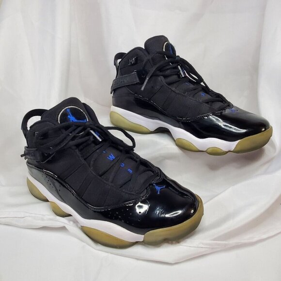 Nike Air Jordan 6 Rings Men Size 8 322992-016 Space Jam black Blue Shoes - Picture 2 of 16